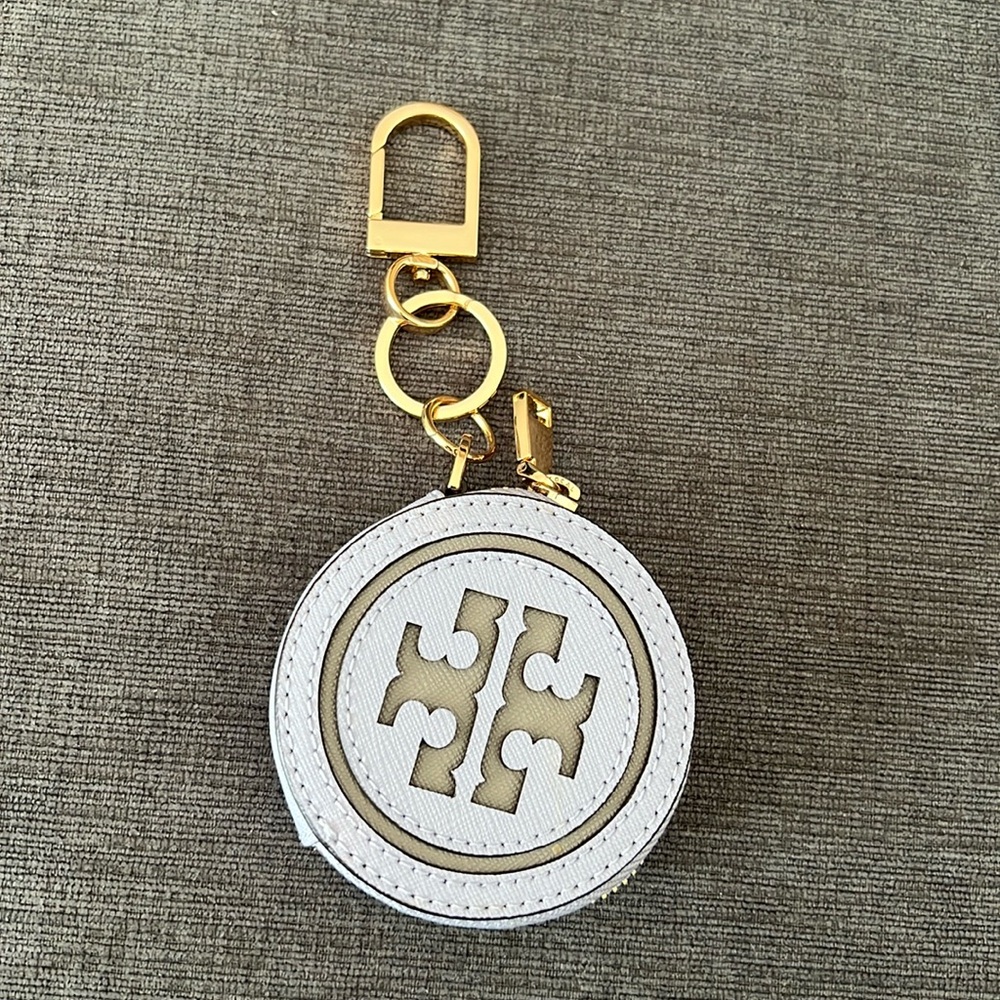 Tory Burch keychain coin purse - lavender